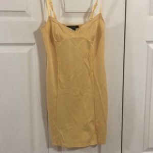 Bodycon yellow dress
